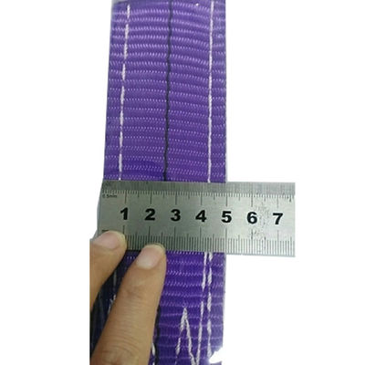 কেনা Safety Factor 6 to 1 Heavy Duty Polyester Sling Offering Excellent UV Resistance Strap for Heavy Load Lifting and Rigging online manufacture