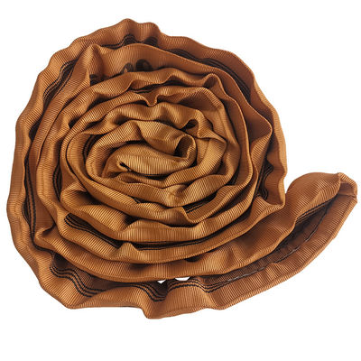 কেনা 6T ব্রাউন EN1492-2 পলিস্টার ট্যাবিং এবং পাইপ শিল্পের জন্য শেষহীন গোলাকার স্লিং online manufacture