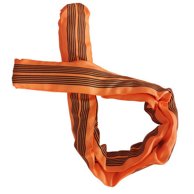 কেনা এন্ডলেস পলিস্টার গোলাকার লিফটিং স্লিং WLL 10T EN1492-2 কাস্টমাইজড দৈর্ঘ্য online manufacture