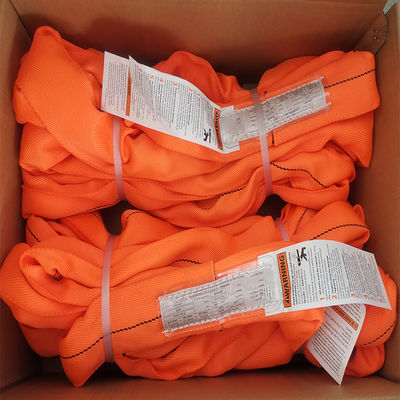 কেনা ভারী দায়িত্ব 5 থেকে 1 পলিস্টার গোলাকার স্লিং জ্যাকেট Twill Weave উল্লম্ব 17000 পাউন্ড online manufacture