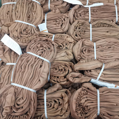 কেনা ট্যান পলিয়েস্টার রাউন্ড স্লিং ভারী দায়িত্ব জ্যাকেট Twill Weave প্যাটার্ন উল্লম্ব 6 টন online manufacture